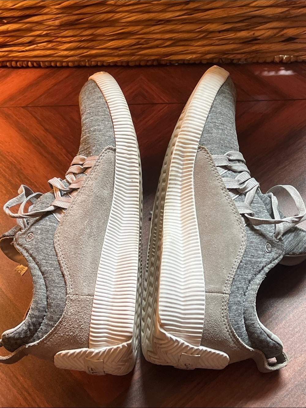 Sorel Grey Knit Casual Sneakers - Picture 7 of 9